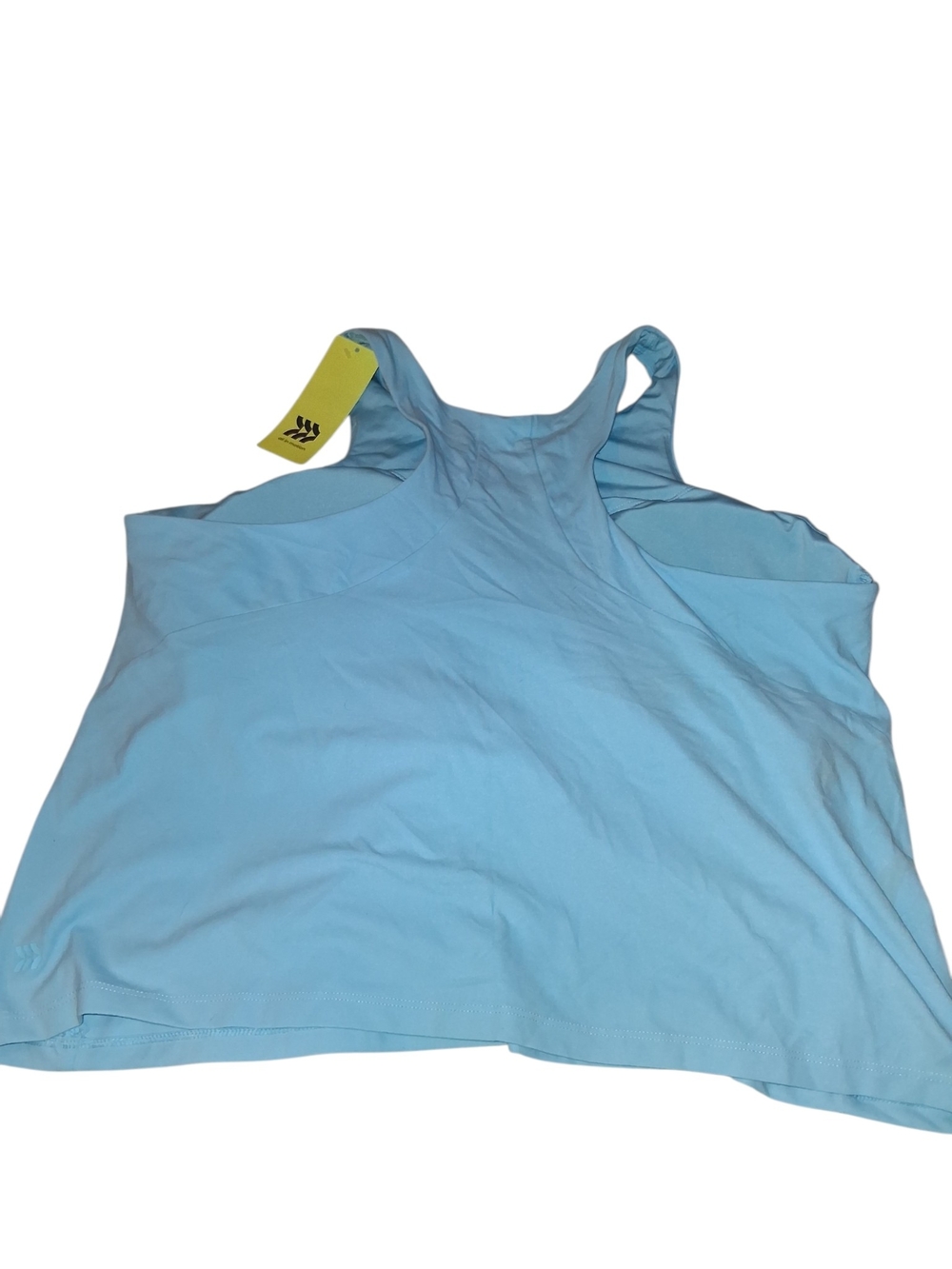 Light Blue Racerback Tank Top With Built In Padding - Picture 2 of 3